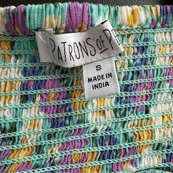 Patrons of Peace floral tie strap  crop top small - Picture 4 of 5